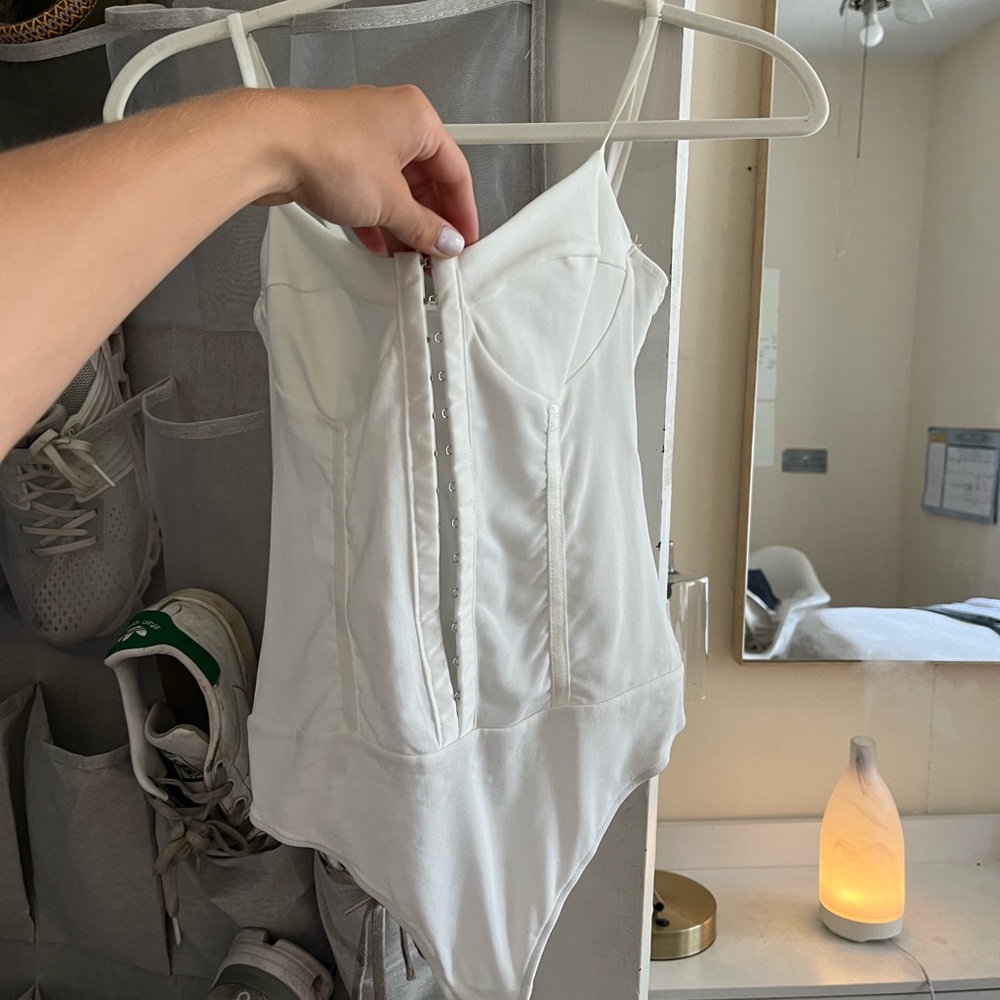 Free people XS white bodysuit